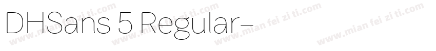 DHSans 5 Regular字体转换